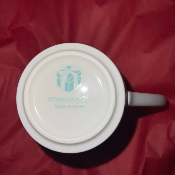 TIFFANY & CO Bow Ribbon Bone China Blue Mug Cup - Picture 3 of 3